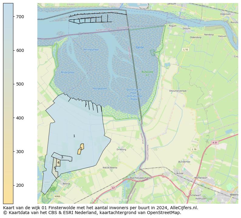 Kaart van de wijk 01 Finsterwolde met het aantal inwoners per buurt in 2024. Op deze pagina vind je veel informatie over inwoners (zoals de verdeling naar leeftijdsgroepen, gezinssamenstelling, geslacht, autochtoon of Nederlands met een immigratie achtergrond,...), woningen (aantallen, types, prijs ontwikkeling, gebruik, type eigendom,...) en méér (autobezit, energieverbruik,...)  op basis van open data van het Centraal Bureau voor de Statistiek en diverse andere bronnen!