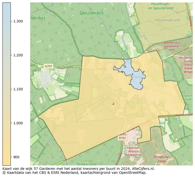 Kaart van de wijk 57 Garderen met het aantal inwoners per buurt in 2024. Op deze pagina vind je veel informatie over inwoners (zoals de verdeling naar leeftijdsgroepen, gezinssamenstelling, geslacht, autochtoon of Nederlands met een immigratie achtergrond,...), woningen (aantallen, types, prijs ontwikkeling, gebruik, type eigendom,...) en méér (autobezit, energieverbruik,...)  op basis van open data van het centraal bureau voor de statistiek en diverse andere bronnen!