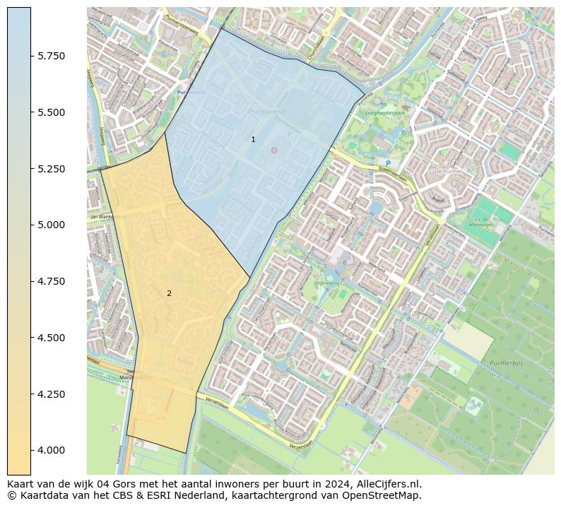 Kaart van de wijk 04 Gors met het aantal inwoners per buurt in 2024. Op deze pagina vind je veel informatie over inwoners (zoals de verdeling naar leeftijdsgroepen, gezinssamenstelling, geslacht, autochtoon of Nederlands met een immigratie achtergrond,...), woningen (aantallen, types, prijs ontwikkeling, gebruik, type eigendom,...) en méér (autobezit, energieverbruik,...)  op basis van open data van het centraal bureau voor de statistiek en diverse andere bronnen!