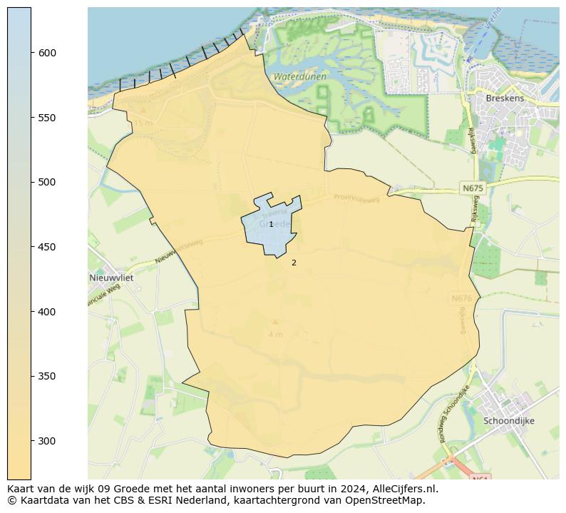 Kaart van de wijk 09 Groede met het aantal inwoners per buurt in 2024. Op deze pagina vind je veel informatie over inwoners (zoals de verdeling naar leeftijdsgroepen, gezinssamenstelling, geslacht, autochtoon of Nederlands met een immigratie achtergrond,...), woningen (aantallen, types, prijs ontwikkeling, gebruik, type eigendom,...) en méér (autobezit, energieverbruik,...)  op basis van open data van het Centraal Bureau voor de Statistiek en diverse andere bronnen!