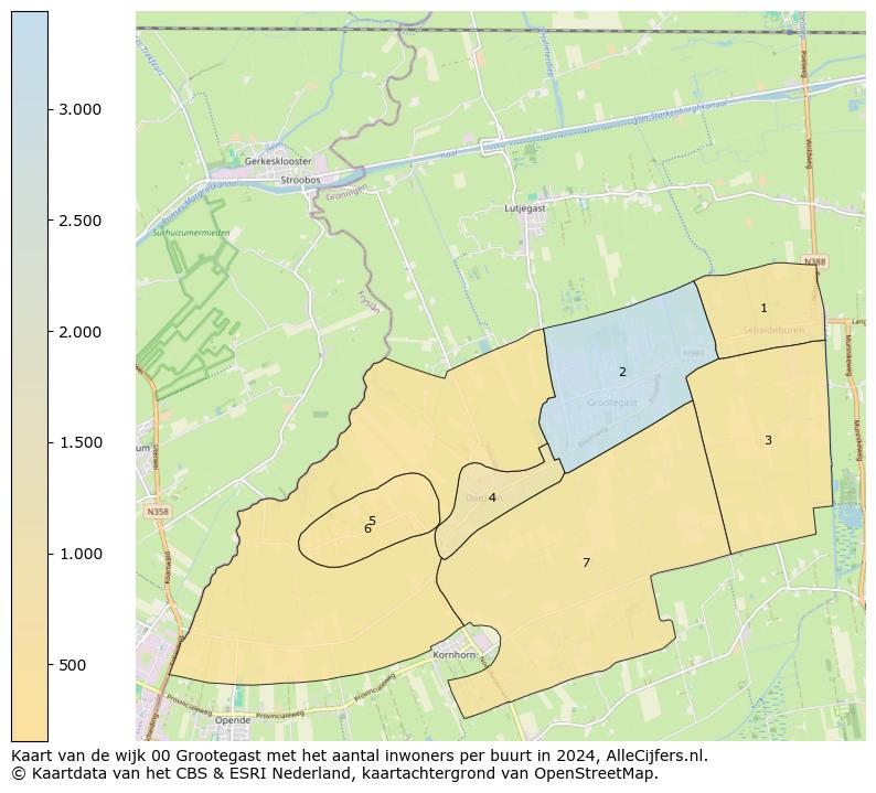 Kaart van de wijk 00 Grootegast met het aantal inwoners per buurt in 2024. Op deze pagina vind je veel informatie over inwoners (zoals de verdeling naar leeftijdsgroepen, gezinssamenstelling, geslacht, autochtoon of Nederlands met een immigratie achtergrond,...), woningen (aantallen, types, prijs ontwikkeling, gebruik, type eigendom,...) en méér (autobezit, energieverbruik,...)  op basis van open data van het Centraal Bureau voor de Statistiek en diverse andere bronnen!