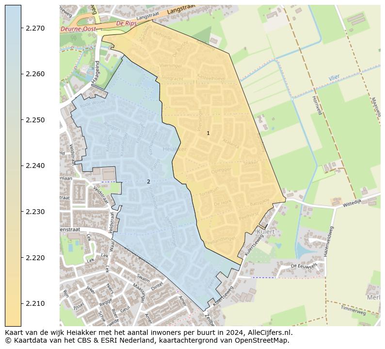 Kaart van de wijk Heiakker met het aantal inwoners per buurt in 2024. Op deze pagina vind je veel informatie over inwoners (zoals de verdeling naar leeftijdsgroepen, gezinssamenstelling, geslacht, autochtoon of Nederlands met een immigratie achtergrond,...), woningen (aantallen, types, prijs ontwikkeling, gebruik, type eigendom,...) en méér (autobezit, energieverbruik,...)  op basis van open data van het centraal bureau voor de statistiek en diverse andere bronnen!