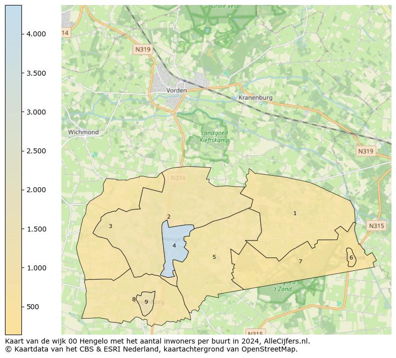 Kaart van de wijk 00 Hengelo met het aantal inwoners per buurt in 2024. Op deze pagina vind je veel informatie over inwoners (zoals de verdeling naar leeftijdsgroepen, gezinssamenstelling, geslacht, autochtoon of Nederlands met een immigratie achtergrond,...), woningen (aantallen, types, prijs ontwikkeling, gebruik, type eigendom,...) en méér (autobezit, energieverbruik,...)  op basis van open data van het Centraal Bureau voor de Statistiek en diverse andere bronnen!