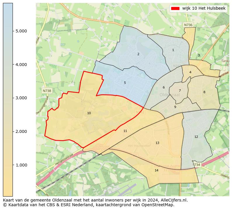 Kaart van de gemeente Oldenzaal met het aantal inwoners per wijk in 2024. Op deze pagina vind je veel informatie over inwoners (zoals de verdeling naar leeftijdsgroepen, gezinssamenstelling, geslacht, autochtoon of Nederlands met een immigratie achtergrond,...), woningen (aantallen, types, prijs ontwikkeling, gebruik, type eigendom,...) en méér (autobezit, energieverbruik,...)  op basis van open data van het Centraal Bureau voor de Statistiek en diverse andere bronnen!