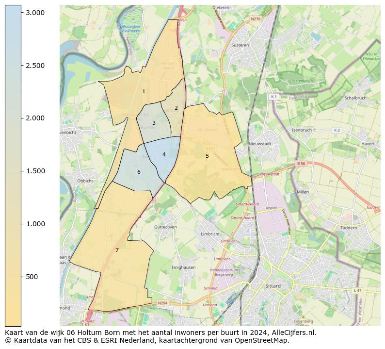 Kaart van de wijk 06 Holtum Born met het aantal inwoners per buurt in 2024. Op deze pagina vind je veel informatie over inwoners (zoals de verdeling naar leeftijdsgroepen, gezinssamenstelling, geslacht, autochtoon of Nederlands met een immigratie achtergrond,...), woningen (aantallen, types, prijs ontwikkeling, gebruik, type eigendom,...) en méér (autobezit, energieverbruik,...)  op basis van open data van het Centraal Bureau voor de Statistiek en diverse andere bronnen!