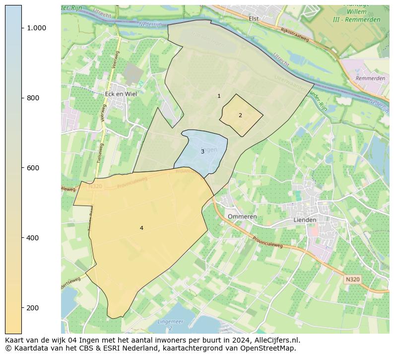 Kaart van de wijk 04 Ingen met het aantal inwoners per buurt in 2024. Op deze pagina vind je veel informatie over inwoners (zoals de verdeling naar leeftijdsgroepen, gezinssamenstelling, geslacht, autochtoon of Nederlands met een immigratie achtergrond,...), woningen (aantallen, types, prijs ontwikkeling, gebruik, type eigendom,...) en méér (autobezit, energieverbruik,...)  op basis van open data van het centraal bureau voor de statistiek en diverse andere bronnen!