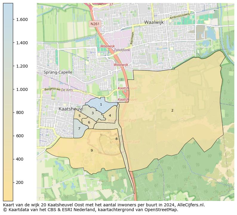 Kaart van de wijk 20 Kaatsheuvel Oost met het aantal inwoners per buurt in 2024. Op deze pagina vind je veel informatie over inwoners (zoals de verdeling naar leeftijdsgroepen, gezinssamenstelling, geslacht, autochtoon of Nederlands met een immigratie achtergrond,...), woningen (aantallen, types, prijs ontwikkeling, gebruik, type eigendom,...) en méér (autobezit, energieverbruik,...)  op basis van open data van het centraal bureau voor de statistiek en diverse andere bronnen!