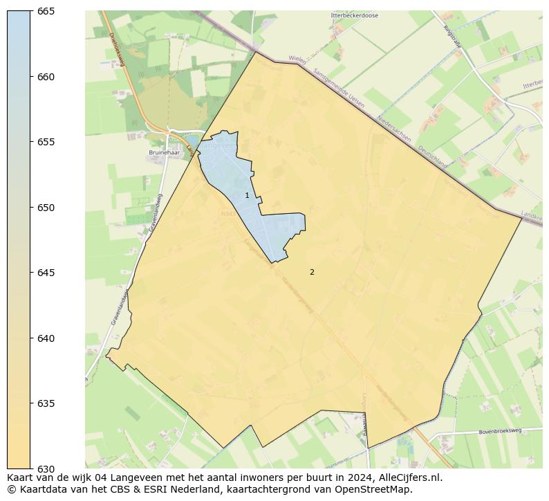 Kaart van de wijk 04 Langeveen met het aantal inwoners per buurt in 2024. Op deze pagina vind je veel informatie over inwoners (zoals de verdeling naar leeftijdsgroepen, gezinssamenstelling, geslacht, autochtoon of Nederlands met een immigratie achtergrond,...), woningen (aantallen, types, prijs ontwikkeling, gebruik, type eigendom,...) en méér (autobezit, energieverbruik,...)  op basis van open data van het centraal bureau voor de statistiek en diverse andere bronnen!