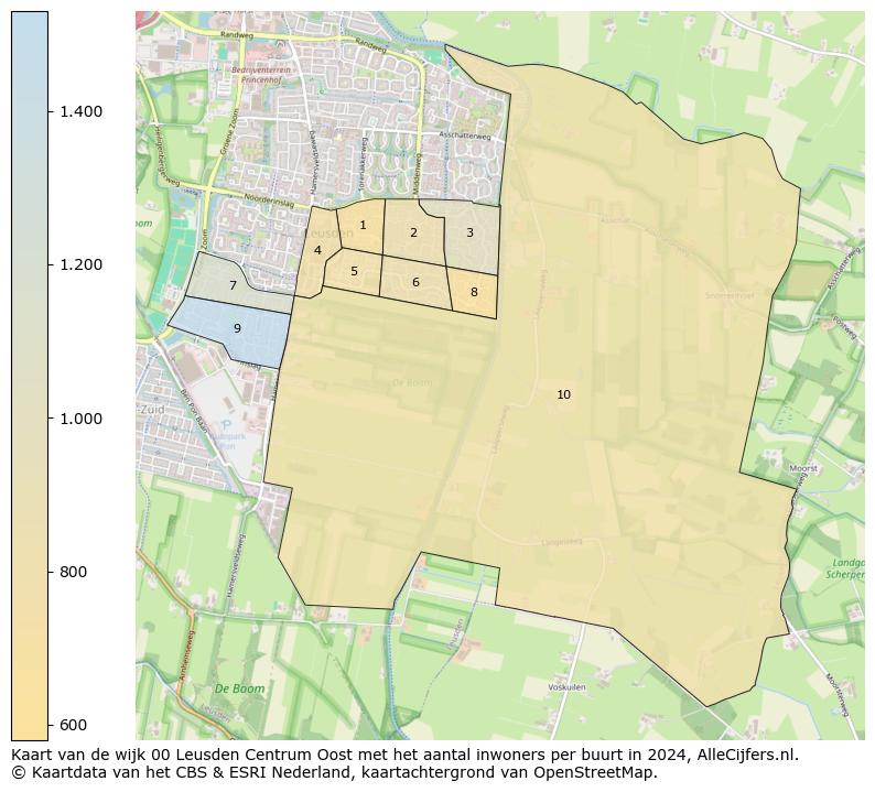 Kaart van de wijk 00 Leusden Centrum Oost met het aantal inwoners per buurt in 2024. Op deze pagina vind je veel informatie over inwoners (zoals de verdeling naar leeftijdsgroepen, gezinssamenstelling, geslacht, autochtoon of Nederlands met een immigratie achtergrond,...), woningen (aantallen, types, prijs ontwikkeling, gebruik, type eigendom,...) en méér (autobezit, energieverbruik,...)  op basis van open data van het centraal bureau voor de statistiek en diverse andere bronnen!