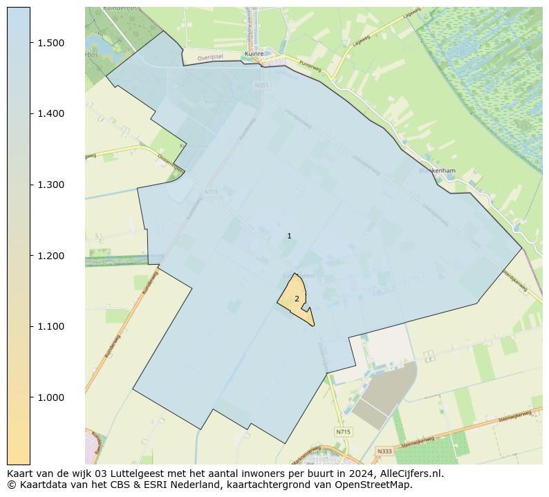 Kaart van de wijk 03 Luttelgeest met het aantal inwoners per buurt in 2024. Op deze pagina vind je veel informatie over inwoners (zoals de verdeling naar leeftijdsgroepen, gezinssamenstelling, geslacht, autochtoon of Nederlands met een immigratie achtergrond,...), woningen (aantallen, types, prijs ontwikkeling, gebruik, type eigendom,...) en méér (autobezit, energieverbruik,...)  op basis van open data van het centraal bureau voor de statistiek en diverse andere bronnen!