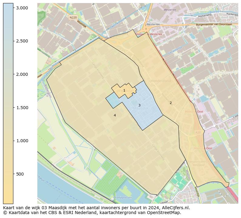 Kaart van de wijk 03 Maasdijk met het aantal inwoners per buurt in 2024. Op deze pagina vind je veel informatie over inwoners (zoals de verdeling naar leeftijdsgroepen, gezinssamenstelling, geslacht, autochtoon of Nederlands met een immigratie achtergrond,...), woningen (aantallen, types, prijs ontwikkeling, gebruik, type eigendom,...) en méér (autobezit, energieverbruik,...)  op basis van open data van het centraal bureau voor de statistiek en diverse andere bronnen!