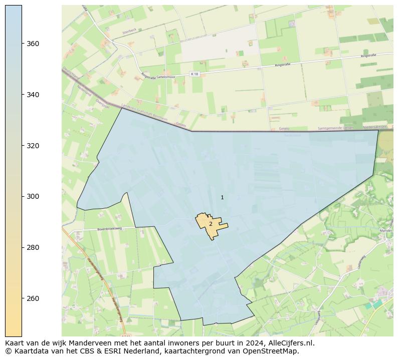 Kaart van de wijk Manderveen met het aantal inwoners per buurt in 2024. Op deze pagina vind je veel informatie over inwoners (zoals de verdeling naar leeftijdsgroepen, gezinssamenstelling, geslacht, autochtoon of Nederlands met een immigratie achtergrond,...), woningen (aantallen, types, prijs ontwikkeling, gebruik, type eigendom,...) en méér (autobezit, energieverbruik,...)  op basis van open data van het centraal bureau voor de statistiek en diverse andere bronnen!