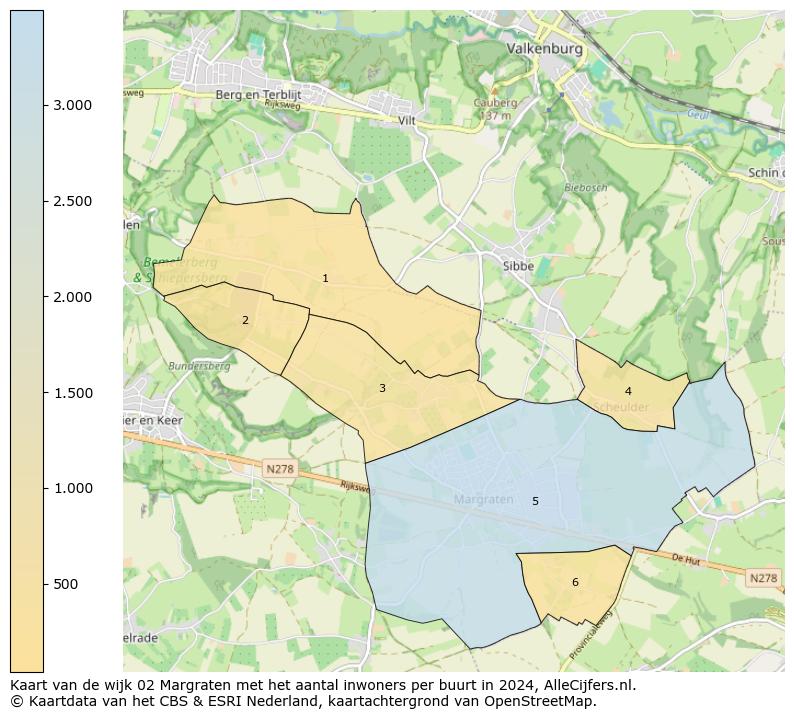 Kaart van de wijk 02 Margraten met het aantal inwoners per buurt in 2024. Op deze pagina vind je veel informatie over inwoners (zoals de verdeling naar leeftijdsgroepen, gezinssamenstelling, geslacht, autochtoon of Nederlands met een immigratie achtergrond,...), woningen (aantallen, types, prijs ontwikkeling, gebruik, type eigendom,...) en méér (autobezit, energieverbruik,...)  op basis van open data van het centraal bureau voor de statistiek en diverse andere bronnen!