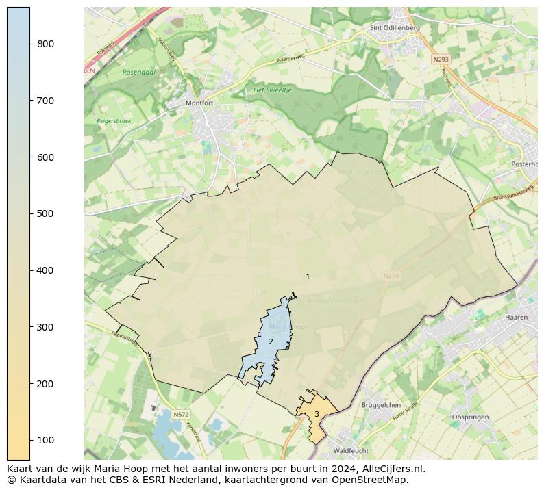 Kaart van de wijk Maria Hoop met het aantal inwoners per buurt in 2024. Op deze pagina vind je veel informatie over inwoners (zoals de verdeling naar leeftijdsgroepen, gezinssamenstelling, geslacht, autochtoon of Nederlands met een immigratie achtergrond,...), woningen (aantallen, types, prijs ontwikkeling, gebruik, type eigendom,...) en méér (autobezit, energieverbruik,...)  op basis van open data van het centraal bureau voor de statistiek en diverse andere bronnen!