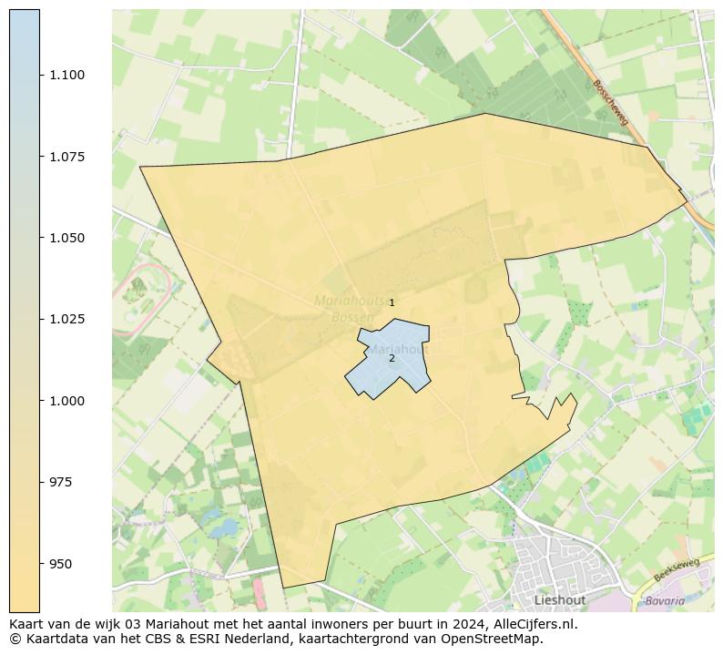 Kaart van de wijk 03 Mariahout met het aantal inwoners per buurt in 2024. Op deze pagina vind je veel informatie over inwoners (zoals de verdeling naar leeftijdsgroepen, gezinssamenstelling, geslacht, autochtoon of Nederlands met een immigratie achtergrond,...), woningen (aantallen, types, prijs ontwikkeling, gebruik, type eigendom,...) en méér (autobezit, energieverbruik,...)  op basis van open data van het centraal bureau voor de statistiek en diverse andere bronnen!