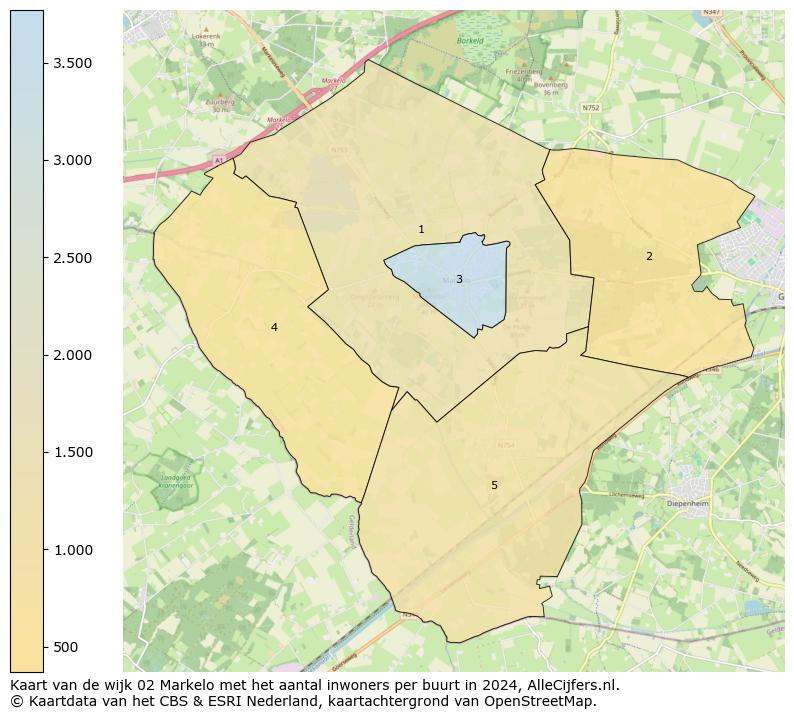 Kaart van de wijk 02 Markelo met het aantal inwoners per buurt in 2024. Op deze pagina vind je veel informatie over inwoners (zoals de verdeling naar leeftijdsgroepen, gezinssamenstelling, geslacht, autochtoon of Nederlands met een immigratie achtergrond,...), woningen (aantallen, types, prijs ontwikkeling, gebruik, type eigendom,...) en méér (autobezit, energieverbruik,...)  op basis van open data van het centraal bureau voor de statistiek en diverse andere bronnen!