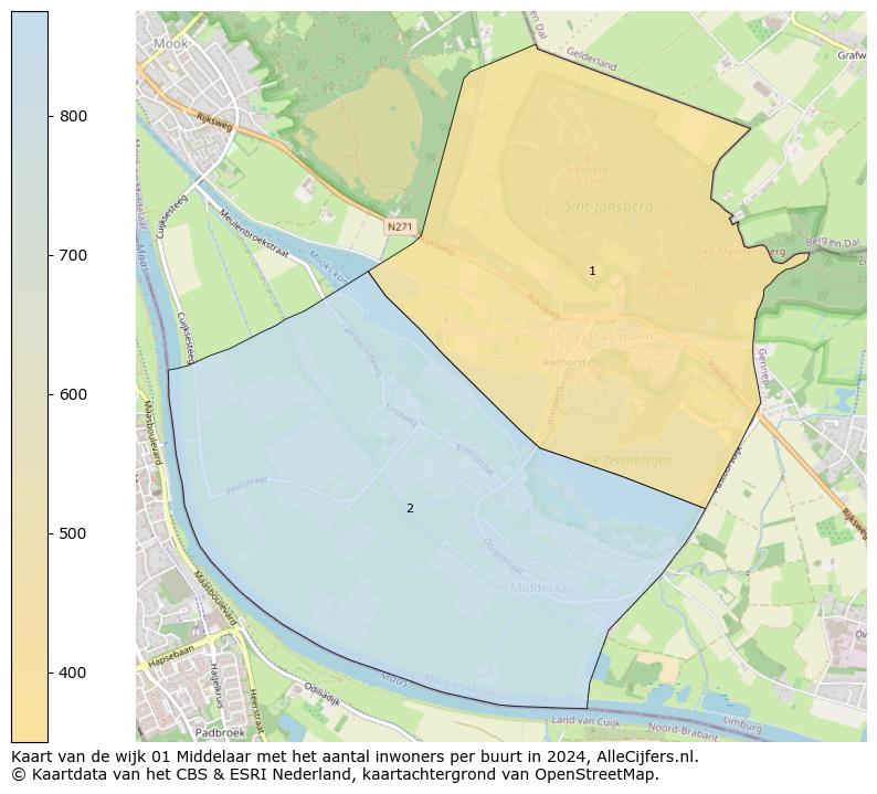 Kaart van de wijk 01 Middelaar met het aantal inwoners per buurt in 2024. Op deze pagina vind je veel informatie over inwoners (zoals de verdeling naar leeftijdsgroepen, gezinssamenstelling, geslacht, autochtoon of Nederlands met een immigratie achtergrond,...), woningen (aantallen, types, prijs ontwikkeling, gebruik, type eigendom,...) en méér (autobezit, energieverbruik,...)  op basis van open data van het Centraal Bureau voor de Statistiek en diverse andere bronnen!