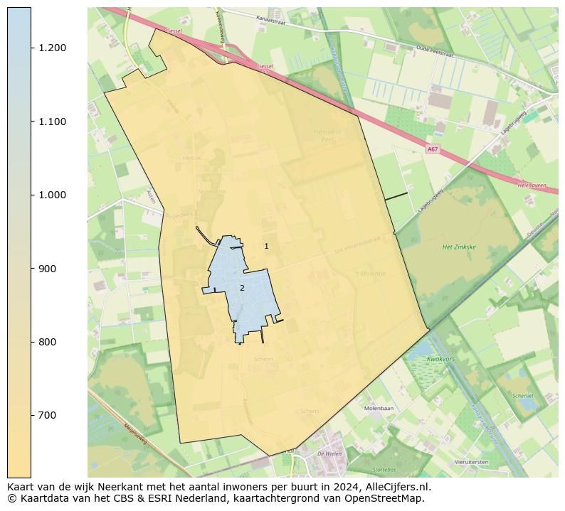 Kaart van de wijk Neerkant met het aantal inwoners per buurt in 2024. Op deze pagina vind je veel informatie over inwoners (zoals de verdeling naar leeftijdsgroepen, gezinssamenstelling, geslacht, autochtoon of Nederlands met een immigratie achtergrond,...), woningen (aantallen, types, prijs ontwikkeling, gebruik, type eigendom,...) en méér (autobezit, energieverbruik,...)  op basis van open data van het centraal bureau voor de statistiek en diverse andere bronnen!