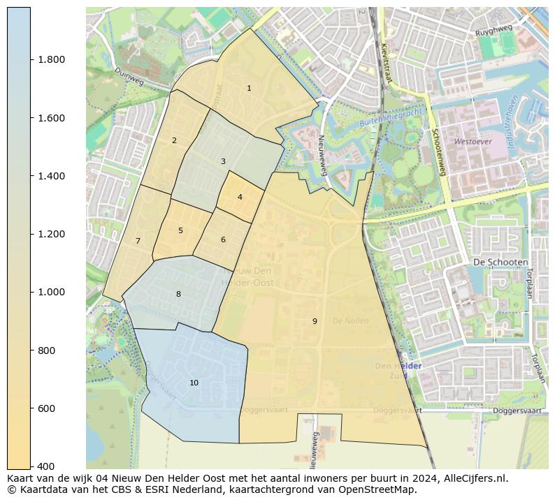 Kaart van de wijk 04 Nieuw Den Helder Oost met het aantal inwoners per buurt in 2024. Op deze pagina vind je veel informatie over inwoners (zoals de verdeling naar leeftijdsgroepen, gezinssamenstelling, geslacht, autochtoon of Nederlands met een immigratie achtergrond,...), woningen (aantallen, types, prijs ontwikkeling, gebruik, type eigendom,...) en méér (autobezit, energieverbruik,...)  op basis van open data van het centraal bureau voor de statistiek en diverse andere bronnen!