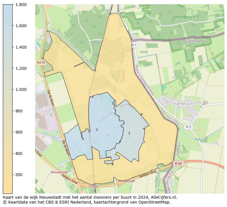 Kaart van de wijk Nieuwstadt met het aantal inwoners per buurt in 2024. Op deze pagina vind je veel informatie over inwoners (zoals de verdeling naar leeftijdsgroepen, gezinssamenstelling, geslacht, autochtoon of Nederlands met een immigratie achtergrond,...), woningen (aantallen, types, prijs ontwikkeling, gebruik, type eigendom,...) en méér (autobezit, energieverbruik,...)  op basis van open data van het centraal bureau voor de statistiek en diverse andere bronnen!