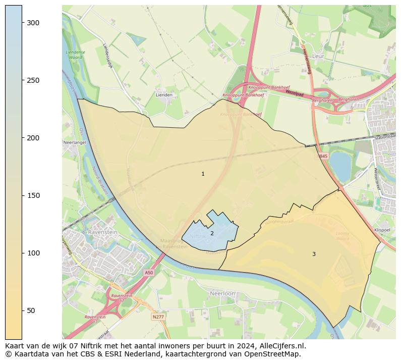 Kaart van de wijk 07 Niftrik met het aantal inwoners per buurt in 2024. Op deze pagina vind je veel informatie over inwoners (zoals de verdeling naar leeftijdsgroepen, gezinssamenstelling, geslacht, autochtoon of Nederlands met een immigratie achtergrond,...), woningen (aantallen, types, prijs ontwikkeling, gebruik, type eigendom,...) en méér (autobezit, energieverbruik,...)  op basis van open data van het centraal bureau voor de statistiek en diverse andere bronnen!