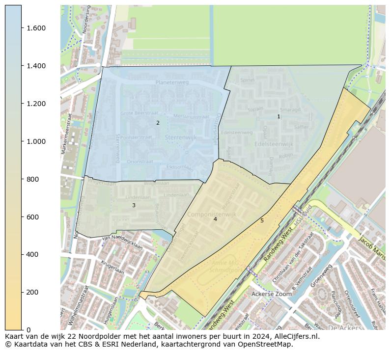 Kaart van de wijk 22 Noordpolder met het aantal inwoners per buurt in 2024. Op deze pagina vind je veel informatie over inwoners (zoals de verdeling naar leeftijdsgroepen, gezinssamenstelling, geslacht, autochtoon of Nederlands met een immigratie achtergrond,...), woningen (aantallen, types, prijs ontwikkeling, gebruik, type eigendom,...) en méér (autobezit, energieverbruik,...)  op basis van open data van het Centraal Bureau voor de Statistiek en diverse andere bronnen!