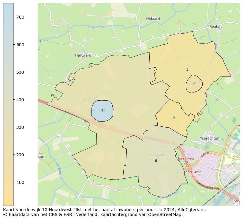 Kaart van de wijk 10 Noordwest IJlst met het aantal inwoners per buurt in 2024. Op deze pagina vind je veel informatie over inwoners (zoals de verdeling naar leeftijdsgroepen, gezinssamenstelling, geslacht, autochtoon of Nederlands met een immigratie achtergrond,...), woningen (aantallen, types, prijs ontwikkeling, gebruik, type eigendom,...) en méér (autobezit, energieverbruik,...)  op basis van open data van het Centraal Bureau voor de Statistiek en diverse andere bronnen!