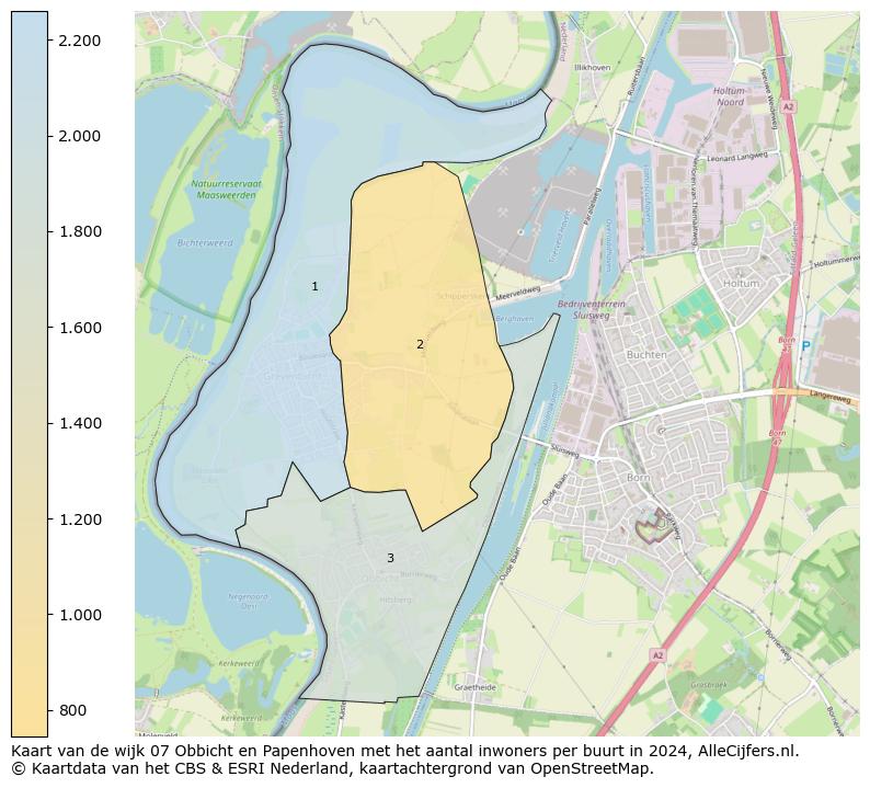 Kaart van de wijk 07 Obbicht en Papenhoven met het aantal inwoners per buurt in 2024. Op deze pagina vind je veel informatie over inwoners (zoals de verdeling naar leeftijdsgroepen, gezinssamenstelling, geslacht, autochtoon of Nederlands met een immigratie achtergrond,...), woningen (aantallen, types, prijs ontwikkeling, gebruik, type eigendom,...) en méér (autobezit, energieverbruik,...)  op basis van open data van het Centraal Bureau voor de Statistiek en diverse andere bronnen!