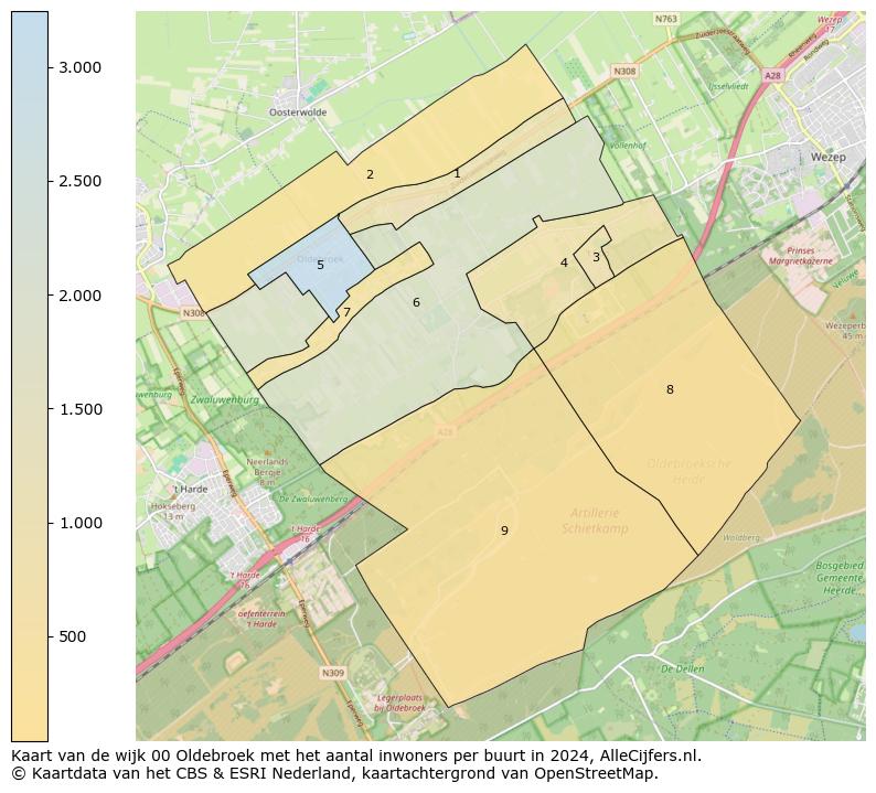 Kaart van de wijk 00 Oldebroek met het aantal inwoners per buurt in 2024. Op deze pagina vind je veel informatie over inwoners (zoals de verdeling naar leeftijdsgroepen, gezinssamenstelling, geslacht, autochtoon of Nederlands met een immigratie achtergrond,...), woningen (aantallen, types, prijs ontwikkeling, gebruik, type eigendom,...) en méér (autobezit, energieverbruik,...)  op basis van open data van het centraal bureau voor de statistiek en diverse andere bronnen!