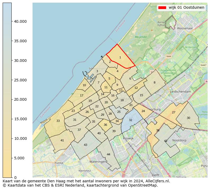 Kaart van de gemeente Den Haag met het aantal inwoners per wijk in 2024. Op deze pagina vind je veel informatie over inwoners (zoals de verdeling naar leeftijdsgroepen, gezinssamenstelling, geslacht, autochtoon of Nederlands met een immigratie achtergrond,...), woningen (aantallen, types, prijs ontwikkeling, gebruik, type eigendom,...) en méér (autobezit, energieverbruik,...)  op basis van open data van het Centraal Bureau voor de Statistiek en diverse andere bronnen!