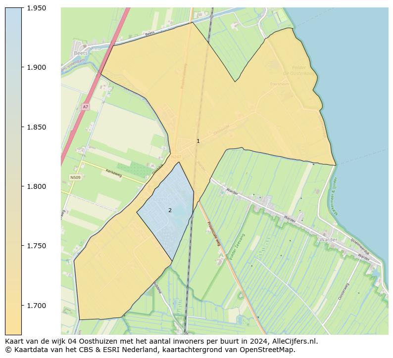 Kaart van de wijk 04 Oosthuizen met het aantal inwoners per buurt in 2024. Op deze pagina vind je veel informatie over inwoners (zoals de verdeling naar leeftijdsgroepen, gezinssamenstelling, geslacht, autochtoon of Nederlands met een immigratie achtergrond,...), woningen (aantallen, types, prijs ontwikkeling, gebruik, type eigendom,...) en méér (autobezit, energieverbruik,...)  op basis van open data van het centraal bureau voor de statistiek en diverse andere bronnen!