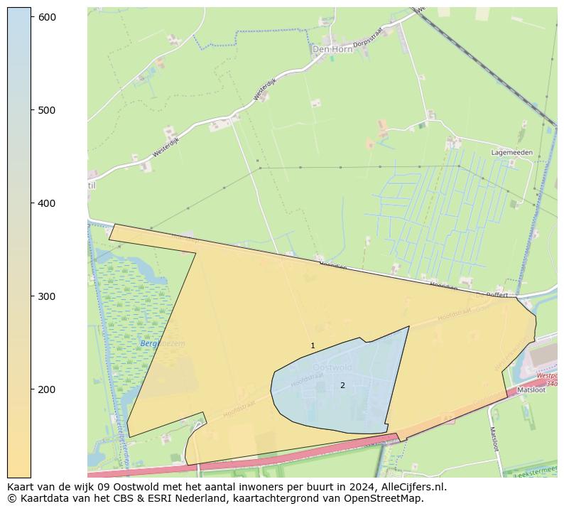 Kaart van de wijk 09 Oostwold met het aantal inwoners per buurt in 2024. Op deze pagina vind je veel informatie over inwoners (zoals de verdeling naar leeftijdsgroepen, gezinssamenstelling, geslacht, autochtoon of Nederlands met een immigratie achtergrond,...), woningen (aantallen, types, prijs ontwikkeling, gebruik, type eigendom,...) en méér (autobezit, energieverbruik,...)  op basis van open data van het centraal bureau voor de statistiek en diverse andere bronnen!