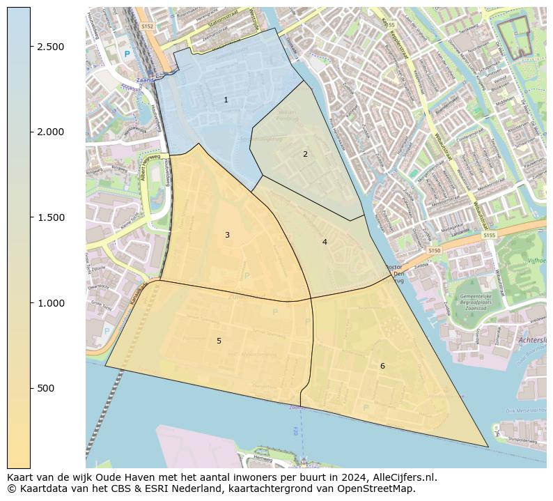 Kaart van de wijk Oude Haven met het aantal inwoners per buurt in 2024. Op deze pagina vind je veel informatie over inwoners (zoals de verdeling naar leeftijdsgroepen, gezinssamenstelling, geslacht, autochtoon of Nederlands met een immigratie achtergrond,...), woningen (aantallen, types, prijs ontwikkeling, gebruik, type eigendom,...) en méér (autobezit, energieverbruik,...)  op basis van open data van het centraal bureau voor de statistiek en diverse andere bronnen!