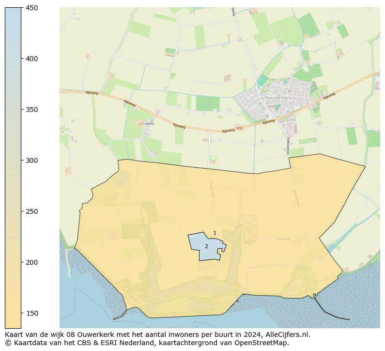 Kaart van de wijk 08 Ouwerkerk met het aantal inwoners per buurt in 2024. Op deze pagina vind je veel informatie over inwoners (zoals de verdeling naar leeftijdsgroepen, gezinssamenstelling, geslacht, autochtoon of Nederlands met een immigratie achtergrond,...), woningen (aantallen, types, prijs ontwikkeling, gebruik, type eigendom,...) en méér (autobezit, energieverbruik,...)  op basis van open data van het centraal bureau voor de statistiek en diverse andere bronnen!