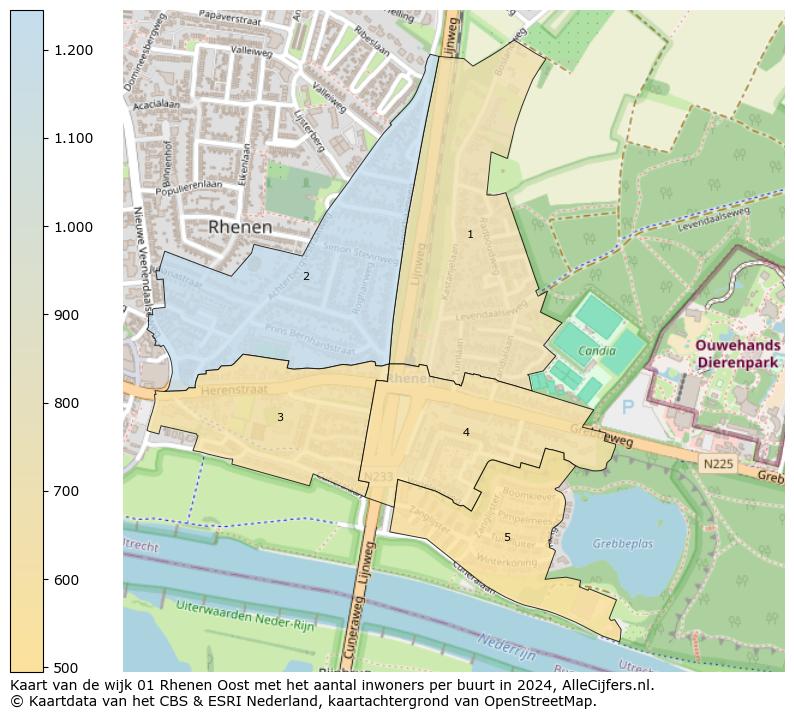 Kaart van de wijk 01 Rhenen Oost met het aantal inwoners per buurt in 2024. Op deze pagina vind je veel informatie over inwoners (zoals de verdeling naar leeftijdsgroepen, gezinssamenstelling, geslacht, autochtoon of Nederlands met een immigratie achtergrond,...), woningen (aantallen, types, prijs ontwikkeling, gebruik, type eigendom,...) en méér (autobezit, energieverbruik,...)  op basis van open data van het centraal bureau voor de statistiek en diverse andere bronnen!