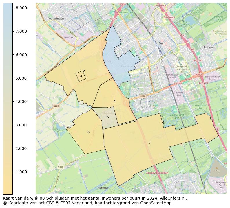 Kaart van de wijk 00 Schipluiden met het aantal inwoners per buurt in 2024. Op deze pagina vind je veel informatie over inwoners (zoals de verdeling naar leeftijdsgroepen, gezinssamenstelling, geslacht, autochtoon of Nederlands met een immigratie achtergrond,...), woningen (aantallen, types, prijs ontwikkeling, gebruik, type eigendom,...) en méér (autobezit, energieverbruik,...)  op basis van open data van het centraal bureau voor de statistiek en diverse andere bronnen!