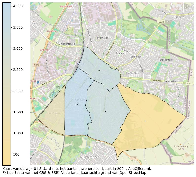 Kaart van de wijk 01 Sittard met het aantal inwoners per buurt in 2024. Op deze pagina vind je veel informatie over inwoners (zoals de verdeling naar leeftijdsgroepen, gezinssamenstelling, geslacht, autochtoon of Nederlands met een immigratie achtergrond,...), woningen (aantallen, types, prijs ontwikkeling, gebruik, type eigendom,...) en méér (autobezit, energieverbruik,...)  op basis van open data van het centraal bureau voor de statistiek en diverse andere bronnen!