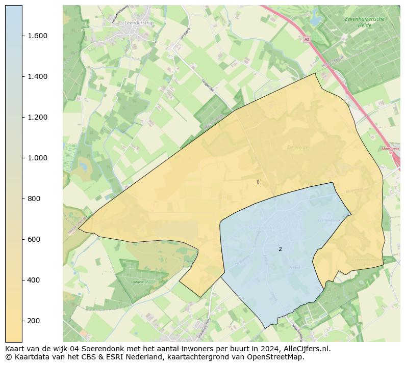 Kaart van de wijk 04 Soerendonk met het aantal inwoners per buurt in 2024. Op deze pagina vind je veel informatie over inwoners (zoals de verdeling naar leeftijdsgroepen, gezinssamenstelling, geslacht, autochtoon of Nederlands met een immigratie achtergrond,...), woningen (aantallen, types, prijs ontwikkeling, gebruik, type eigendom,...) en méér (autobezit, energieverbruik,...)  op basis van open data van het centraal bureau voor de statistiek en diverse andere bronnen!