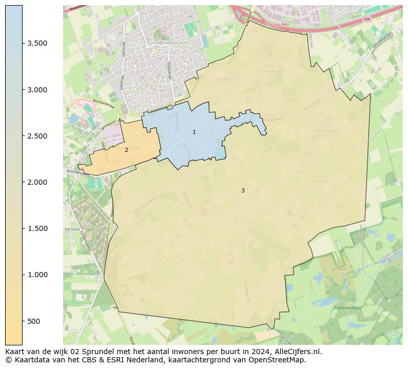 Kaart van de wijk 02 Sprundel met het aantal inwoners per buurt in 2024. Op deze pagina vind je veel informatie over inwoners (zoals de verdeling naar leeftijdsgroepen, gezinssamenstelling, geslacht, autochtoon of Nederlands met een immigratie achtergrond,...), woningen (aantallen, types, prijs ontwikkeling, gebruik, type eigendom,...) en méér (autobezit, energieverbruik,...)  op basis van open data van het centraal bureau voor de statistiek en diverse andere bronnen!