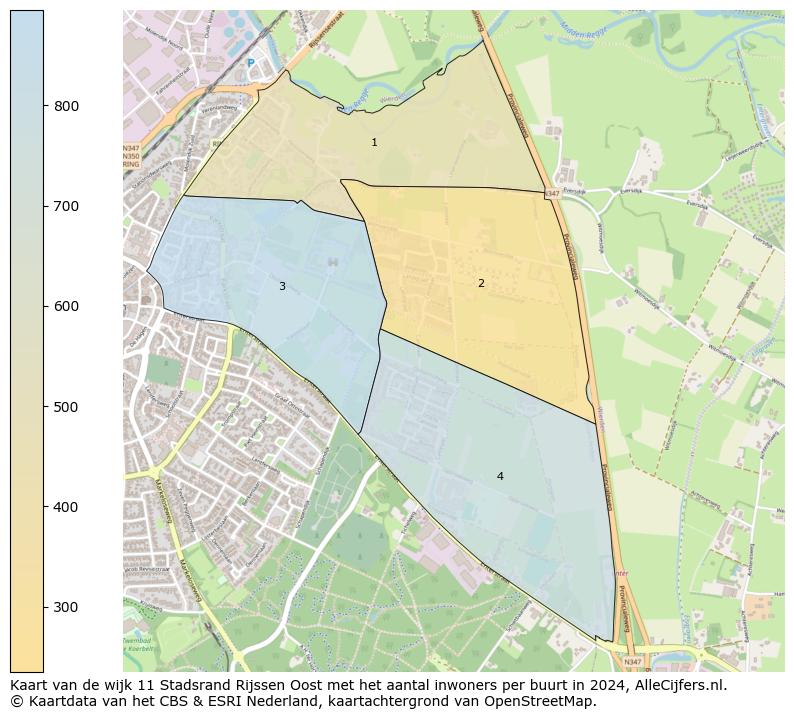 Kaart van de wijk 11 Stadsrand Rijssen Oost met het aantal inwoners per buurt in 2024. Op deze pagina vind je veel informatie over inwoners (zoals de verdeling naar leeftijdsgroepen, gezinssamenstelling, geslacht, autochtoon of Nederlands met een immigratie achtergrond,...), woningen (aantallen, types, prijs ontwikkeling, gebruik, type eigendom,...) en méér (autobezit, energieverbruik,...)  op basis van open data van het centraal bureau voor de statistiek en diverse andere bronnen!