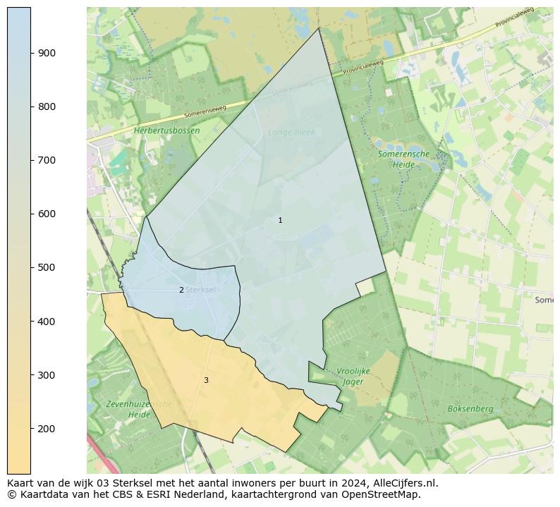 Kaart van de wijk 03 Sterksel met het aantal inwoners per buurt in 2024. Op deze pagina vind je veel informatie over inwoners (zoals de verdeling naar leeftijdsgroepen, gezinssamenstelling, geslacht, autochtoon of Nederlands met een immigratie achtergrond,...), woningen (aantallen, types, prijs ontwikkeling, gebruik, type eigendom,...) en méér (autobezit, energieverbruik,...)  op basis van open data van het centraal bureau voor de statistiek en diverse andere bronnen!