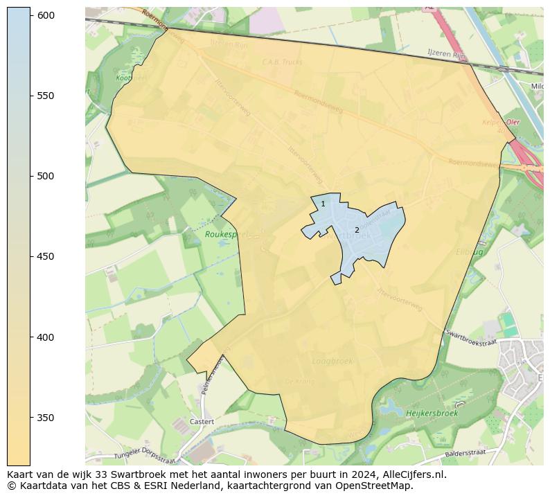 Kaart van de wijk 33 Swartbroek met het aantal inwoners per buurt in 2024. Op deze pagina vind je veel informatie over inwoners (zoals de verdeling naar leeftijdsgroepen, gezinssamenstelling, geslacht, autochtoon of Nederlands met een immigratie achtergrond,...), woningen (aantallen, types, prijs ontwikkeling, gebruik, type eigendom,...) en méér (autobezit, energieverbruik,...)  op basis van open data van het Centraal Bureau voor de Statistiek en diverse andere bronnen!