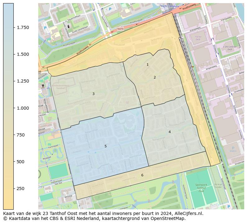 Kaart van de wijk 23 Tanthof Oost met het aantal inwoners per buurt in 2024. Op deze pagina vind je veel informatie over inwoners (zoals de verdeling naar leeftijdsgroepen, gezinssamenstelling, geslacht, autochtoon of Nederlands met een immigratie achtergrond,...), woningen (aantallen, types, prijs ontwikkeling, gebruik, type eigendom,...) en méér (autobezit, energieverbruik,...)  op basis van open data van het Centraal Bureau voor de Statistiek en diverse andere bronnen!