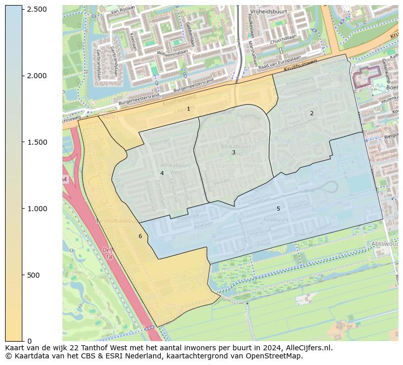 Kaart van de wijk 22 Tanthof West met het aantal inwoners per buurt in 2024. Op deze pagina vind je veel informatie over inwoners (zoals de verdeling naar leeftijdsgroepen, gezinssamenstelling, geslacht, autochtoon of Nederlands met een immigratie achtergrond,...), woningen (aantallen, types, prijs ontwikkeling, gebruik, type eigendom,...) en méér (autobezit, energieverbruik,...)  op basis van open data van het centraal bureau voor de statistiek en diverse andere bronnen!