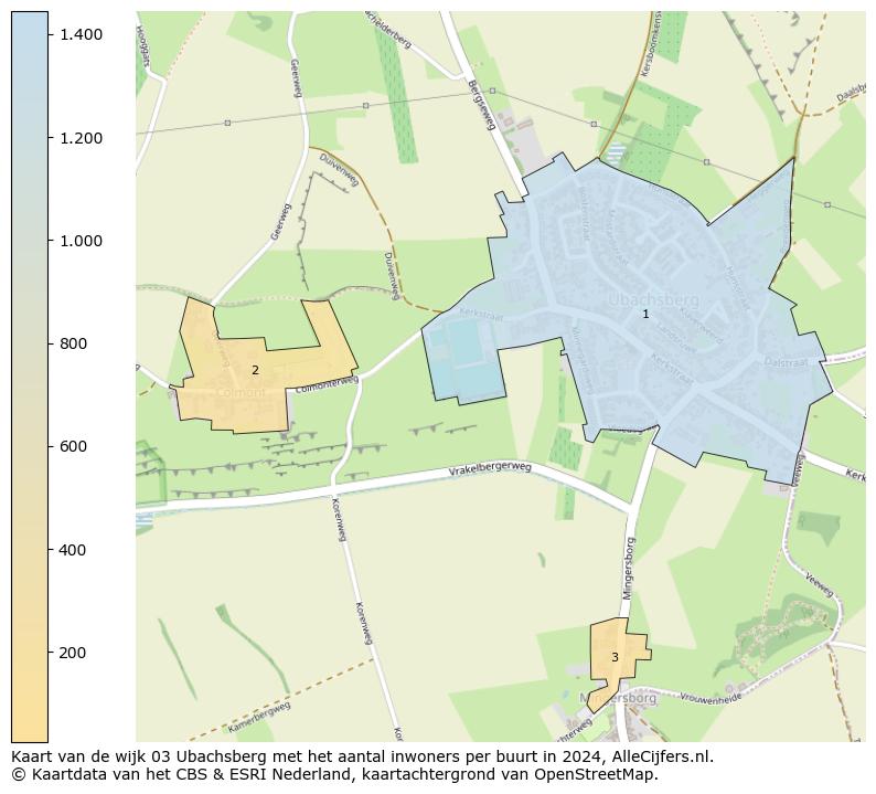 Kaart van de wijk 03 Ubachsberg met het aantal inwoners per buurt in 2024. Op deze pagina vind je veel informatie over inwoners (zoals de verdeling naar leeftijdsgroepen, gezinssamenstelling, geslacht, autochtoon of Nederlands met een immigratie achtergrond,...), woningen (aantallen, types, prijs ontwikkeling, gebruik, type eigendom,...) en méér (autobezit, energieverbruik,...)  op basis van open data van het centraal bureau voor de statistiek en diverse andere bronnen!