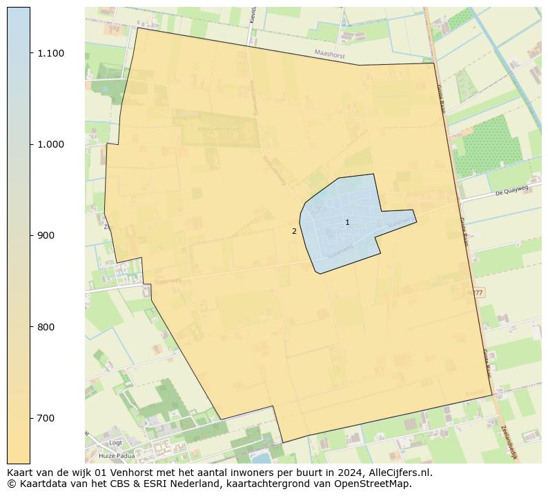 Kaart van de wijk 01 Venhorst met het aantal inwoners per buurt in 2024. Op deze pagina vind je veel informatie over inwoners (zoals de verdeling naar leeftijdsgroepen, gezinssamenstelling, geslacht, autochtoon of Nederlands met een immigratie achtergrond,...), woningen (aantallen, types, prijs ontwikkeling, gebruik, type eigendom,...) en méér (autobezit, energieverbruik,...)  op basis van open data van het centraal bureau voor de statistiek en diverse andere bronnen!