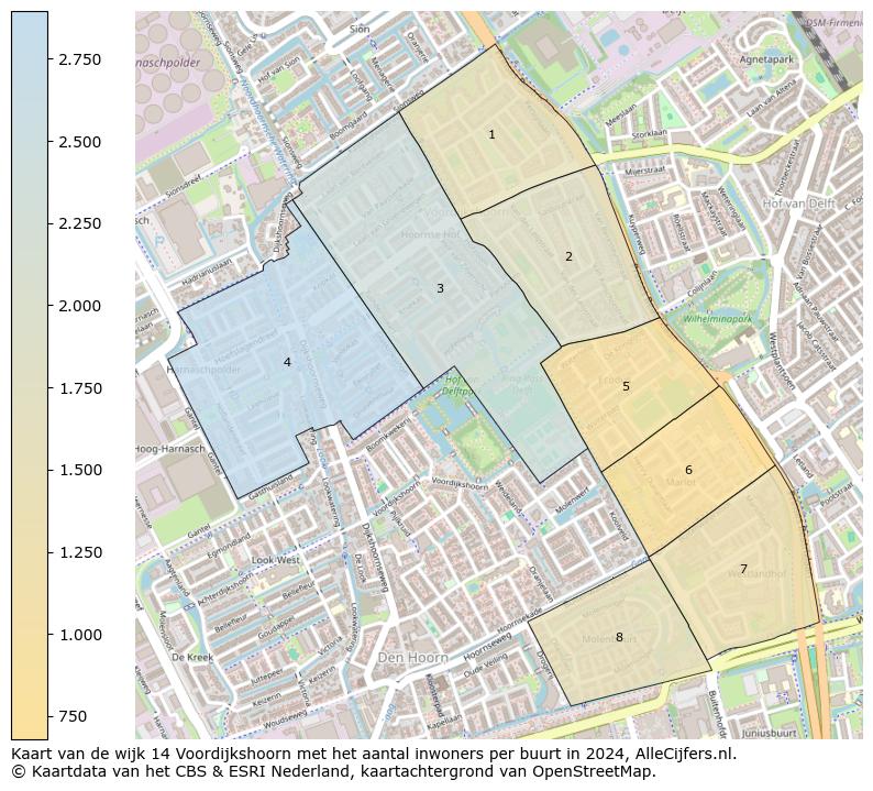 Kaart van de wijk 14 Voordijkshoorn met het aantal inwoners per buurt in 2024. Op deze pagina vind je veel informatie over inwoners (zoals de verdeling naar leeftijdsgroepen, gezinssamenstelling, geslacht, autochtoon of Nederlands met een immigratie achtergrond,...), woningen (aantallen, types, prijs ontwikkeling, gebruik, type eigendom,...) en méér (autobezit, energieverbruik,...)  op basis van open data van het Centraal Bureau voor de Statistiek en diverse andere bronnen!