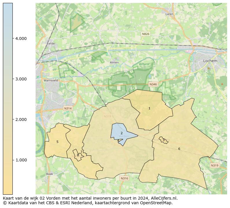 Kaart van de wijk 02 Vorden met het aantal inwoners per buurt in 2024. Op deze pagina vind je veel informatie over inwoners (zoals de verdeling naar leeftijdsgroepen, gezinssamenstelling, geslacht, autochtoon of Nederlands met een immigratie achtergrond,...), woningen (aantallen, types, prijs ontwikkeling, gebruik, type eigendom,...) en méér (autobezit, energieverbruik,...)  op basis van open data van het centraal bureau voor de statistiek en diverse andere bronnen!