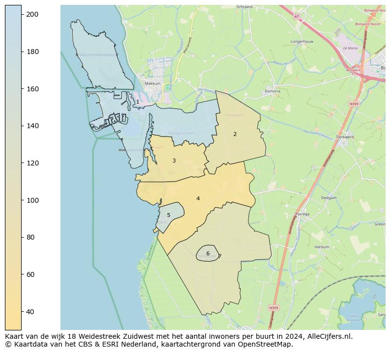 Kaart van de wijk 18 Weidestreek Zuidwest met het aantal inwoners per buurt in 2024. Op deze pagina vind je veel informatie over inwoners (zoals de verdeling naar leeftijdsgroepen, gezinssamenstelling, geslacht, autochtoon of Nederlands met een immigratie achtergrond,...), woningen (aantallen, types, prijs ontwikkeling, gebruik, type eigendom,...) en méér (autobezit, energieverbruik,...)  op basis van open data van het Centraal Bureau voor de Statistiek en diverse andere bronnen!