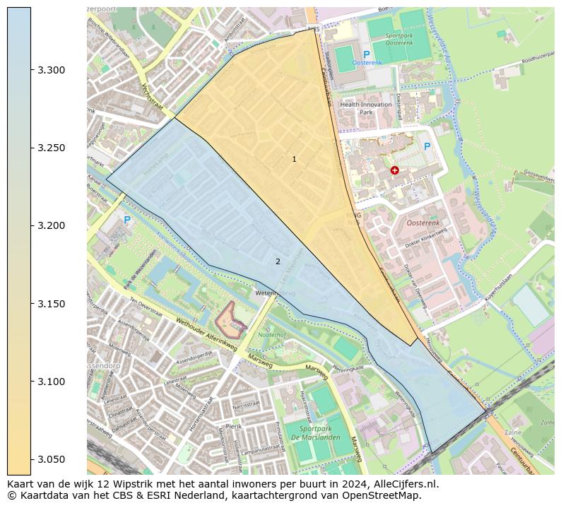 Kaart van de wijk 12 Wipstrik met het aantal inwoners per buurt in 2024. Op deze pagina vind je veel informatie over inwoners (zoals de verdeling naar leeftijdsgroepen, gezinssamenstelling, geslacht, autochtoon of Nederlands met een immigratie achtergrond,...), woningen (aantallen, types, prijs ontwikkeling, gebruik, type eigendom,...) en méér (autobezit, energieverbruik,...)  op basis van open data van het centraal bureau voor de statistiek en diverse andere bronnen!